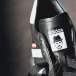 Custom Shoe Services - black and white adidas shoe