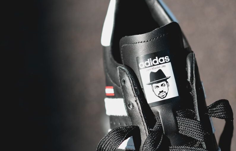 Custom Shoe Services - black and white adidas shoe